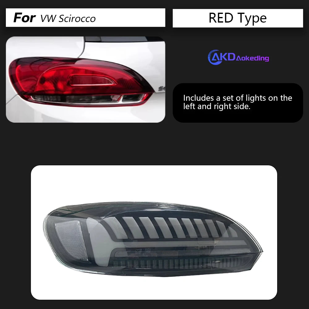AKD VW Scirocco Tail Lights 2009-2014 LED