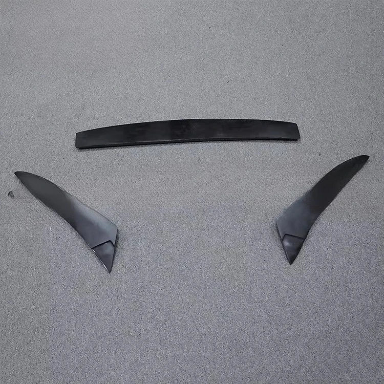 Car Carbon Fiber Front Bumper Lip Chin Spoiler Winglet Splitter For VW Scirocco R 2009-2014