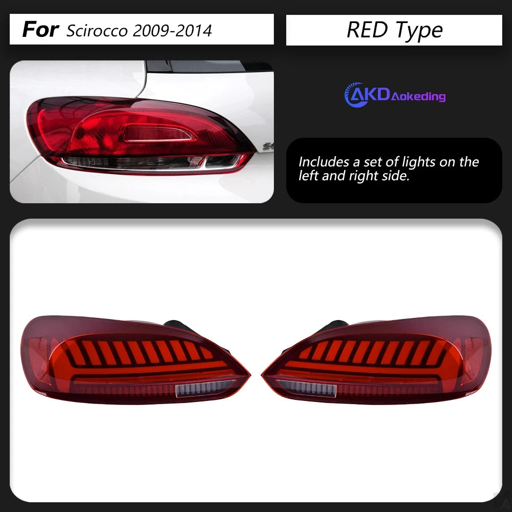AKD VW Scirocco Tail Lights 2009-2014 LED