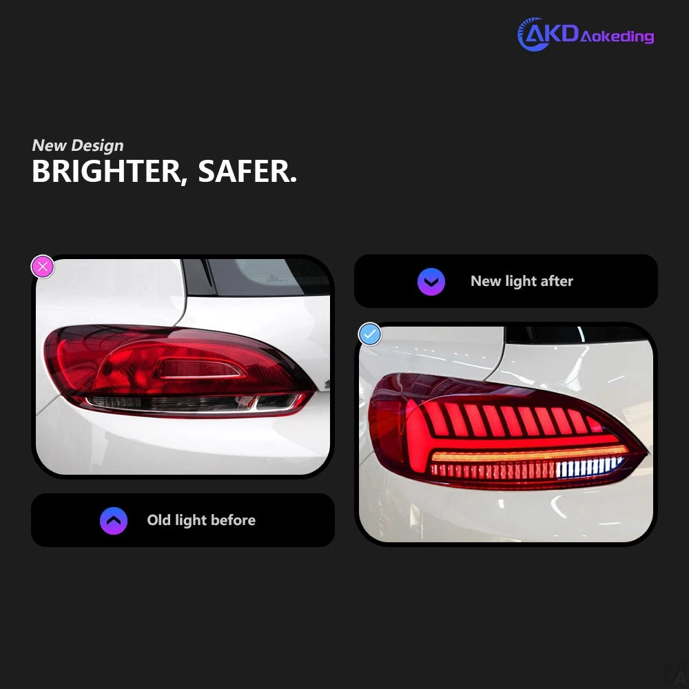 AKD VW Scirocco Tail Lights 2009-2014 LED