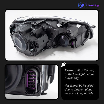 VW MK6 LED Headlights, MK7.5 Style