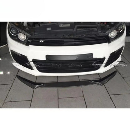 Car Carbon Fiber Front Bumper Lip Chin Spoiler Winglet Splitter For VW  Scirocco R 2009-2014
