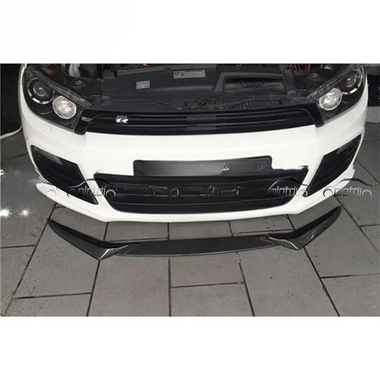 Car Carbon Fiber Front Bumper Lip Chin Spoiler Winglet Splitter For VW  Scirocco R 2009-2014