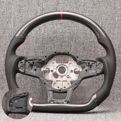 Carbon Fiber & Alcantara Steering Wheel for VW Golf 7 / 7.5 GTI R (DSG)