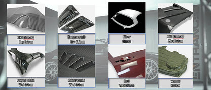 MK7 Carbon Fibre Vented Hood + Vented Fenders