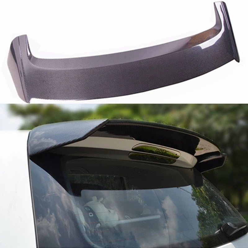 High quality Carbon Fiber Rear Roof Spoiler Wing Window Tail Wings For VW for Volkswagen GOLF 7 for MK7 GTI R 2014-2017