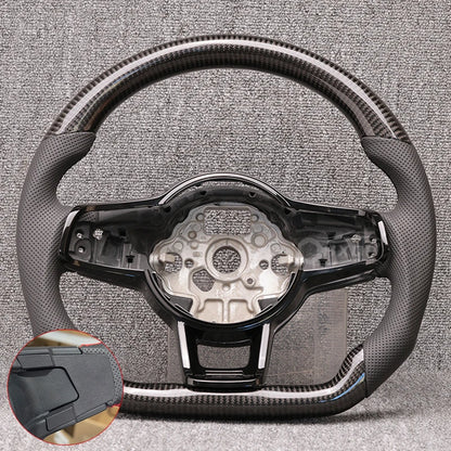 Carbon Fiber & Alcantara Steering Wheel for VW Golf 7 / 7.5 GTI R (DSG)