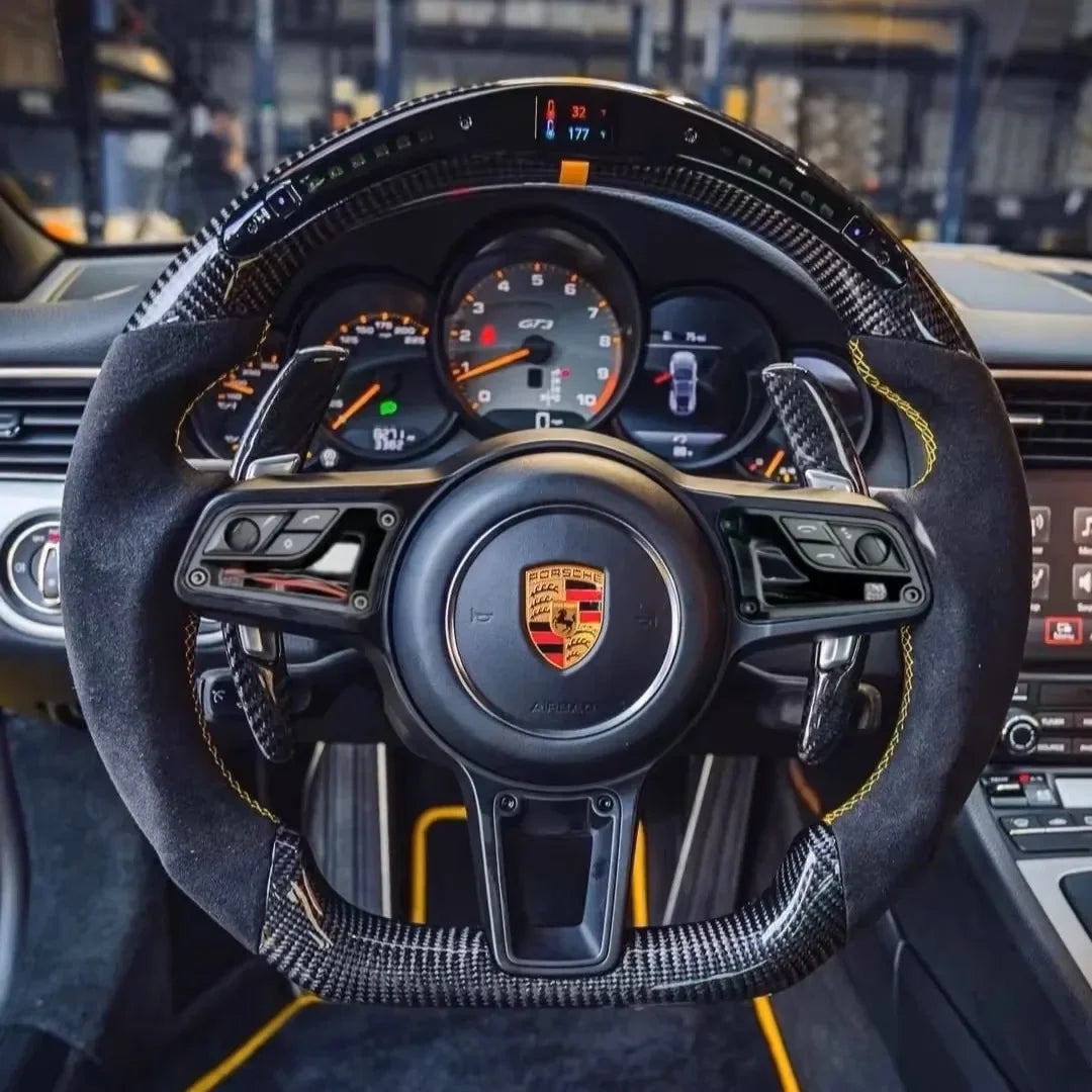 VW Full Leather Flat Bottom Steering Wheel