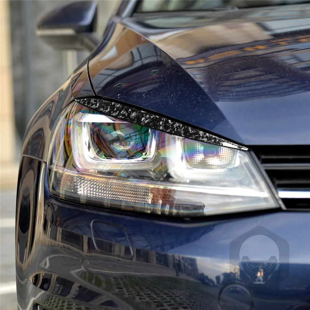 Carbon Fibre Headlight Eyelid Covers – VW Golf 7 / GTI / R (2013–2018)