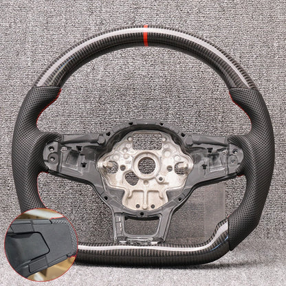 Carbon Fiber & Alcantara Steering Wheel for VW Golf 7 / 7.5 GTI R (DSG)