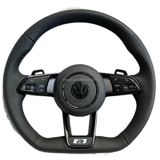 VW Full Leather Flat Bottom Steering Wheel