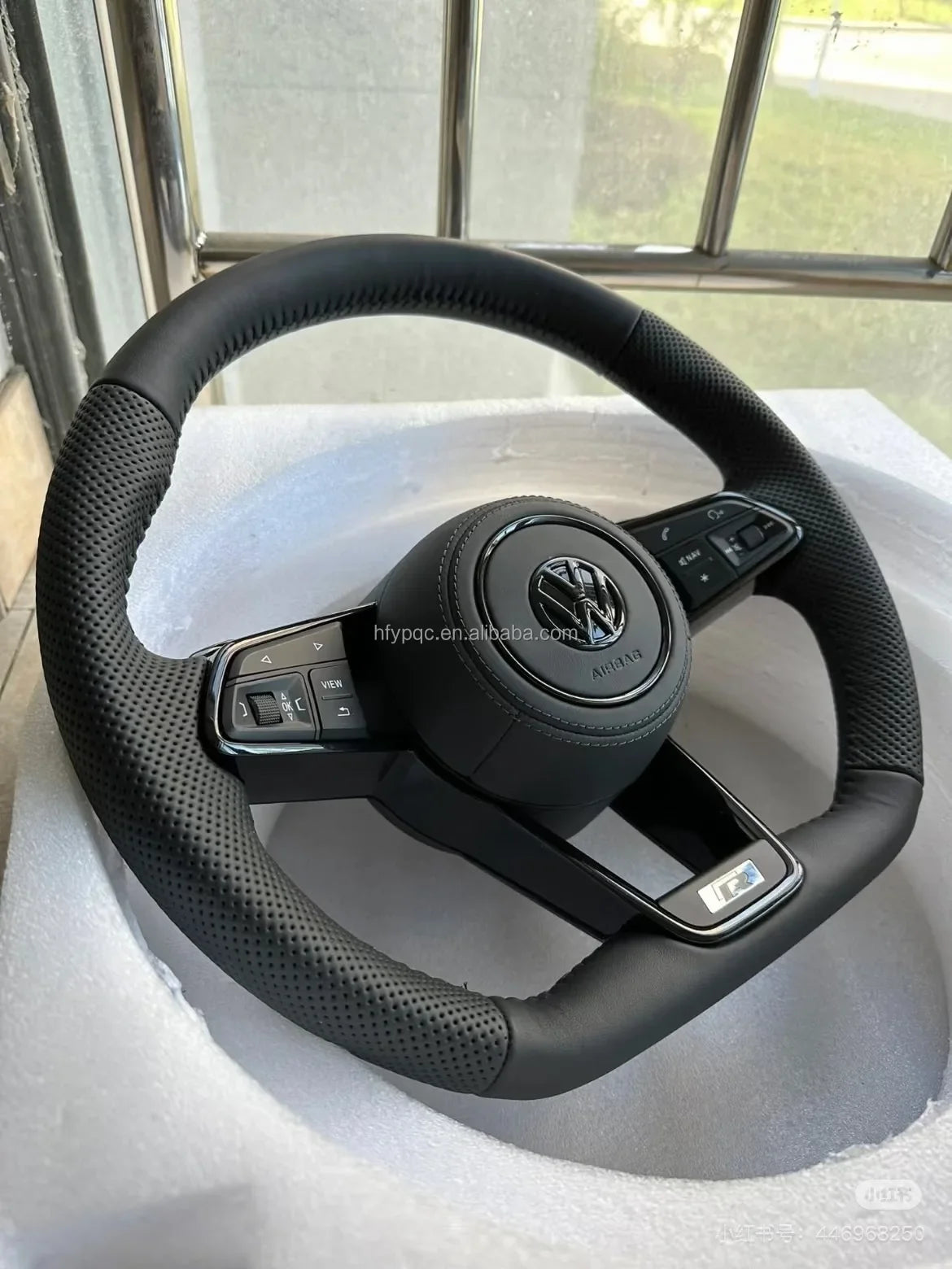 VW Full Leather Flat Bottom Steering Wheel
