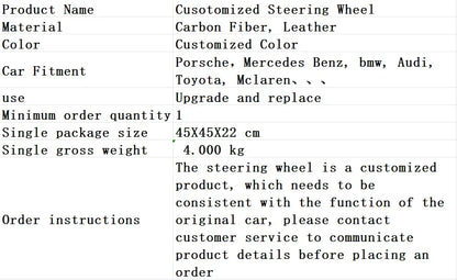 VW Full Leather Flat Bottom Steering Wheel