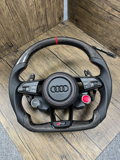 VW Full Leather Flat Bottom Steering Wheel