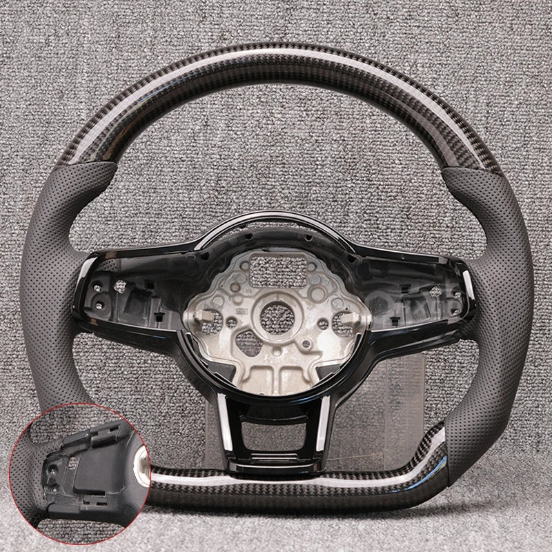 Carbon Fiber & Alcantara Steering Wheel for VW Golf 7 / 7.5 GTI R (DSG)