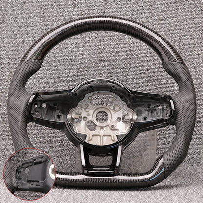 Carbon Fiber & Alcantara Steering Wheel for VW Golf 7 / 7.5 GTI R (DSG)