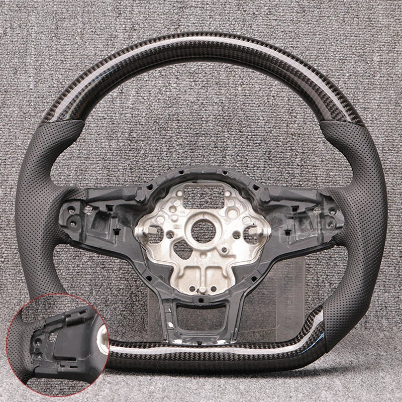 Carbon Fiber & Alcantara Steering Wheel for VW Golf 7 / 7.5 GTI R (DSG)