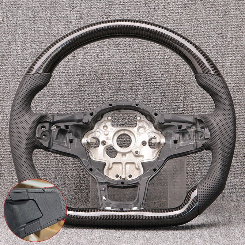 Carbon Fiber & Alcantara Steering Wheel for VW Golf 7 / 7.5 GTI R (DSG)