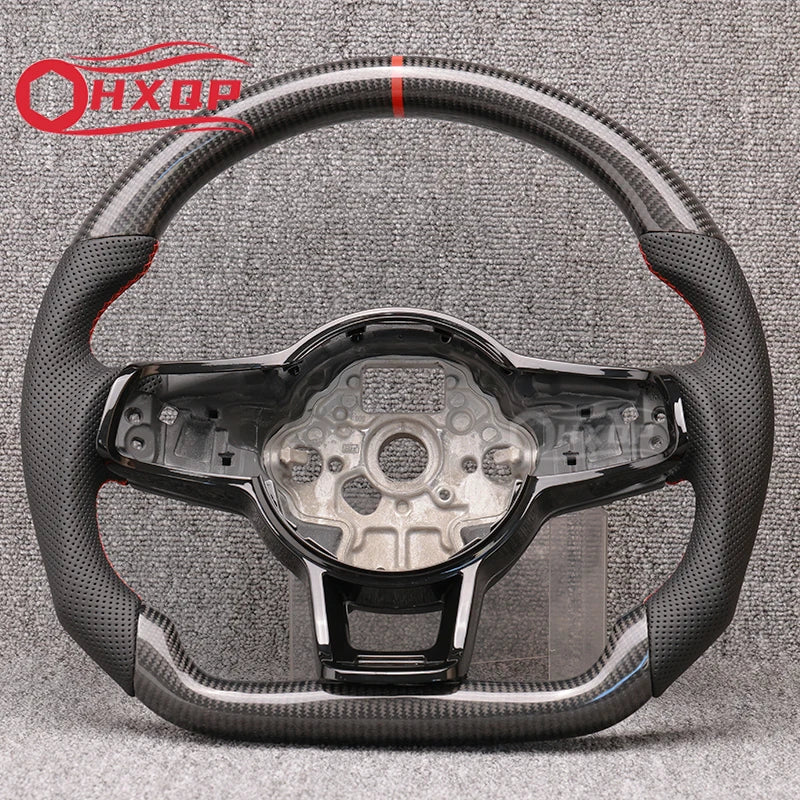 Carbon Fiber & Alcantara Steering Wheel for VW Golf 7 / 7.5 GTI R (DSG)