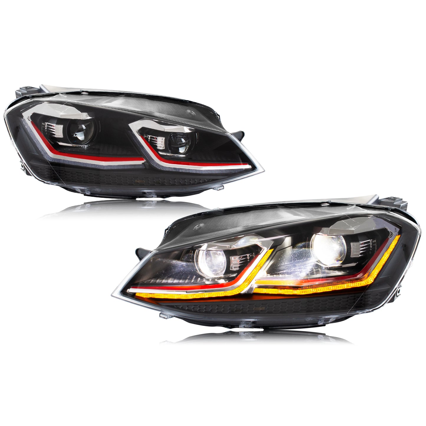 VW MK7/7.5 LED Headlights, MK7.5 Style - Stock Halogen ONLY