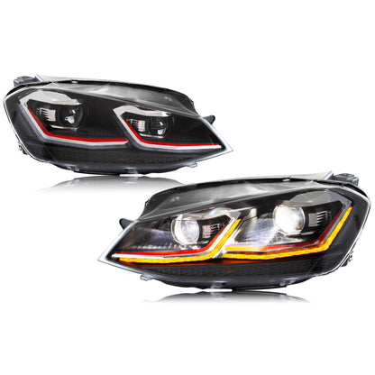 VW MK7/7.5 LED Headlights, MK7.5 Style - Stock Halogen ONLY