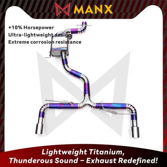 MANX Titanium Valved Catback Exhaust For VW GOLF GTI MK6