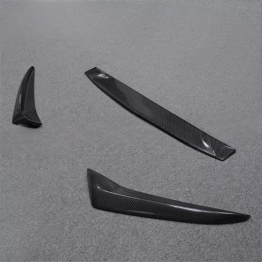 Car Carbon Fiber Front Bumper Lip Chin Spoiler Winglet Splitter For VW  Scirocco R 2009-2014